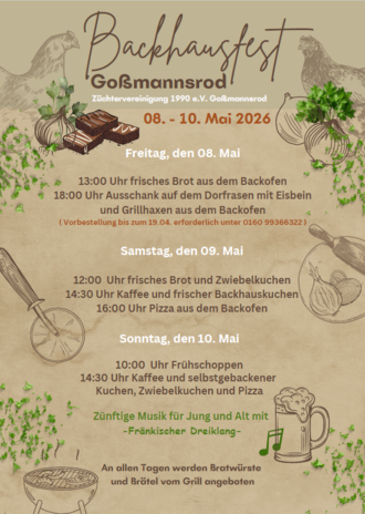 Backhausfest Goßmannsrod