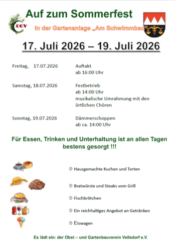 Gartenfest Kloster Veilsdorf