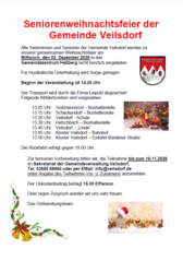 Seniorenweihnachtsfeier 2026